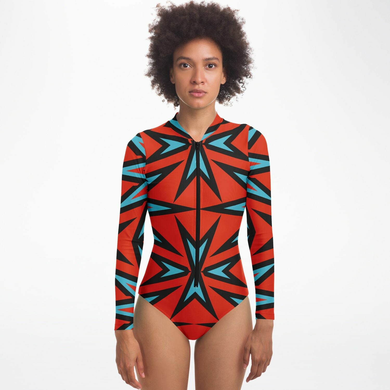 $NiieihiiNookei Bodysuit Long Sleeve - AOP