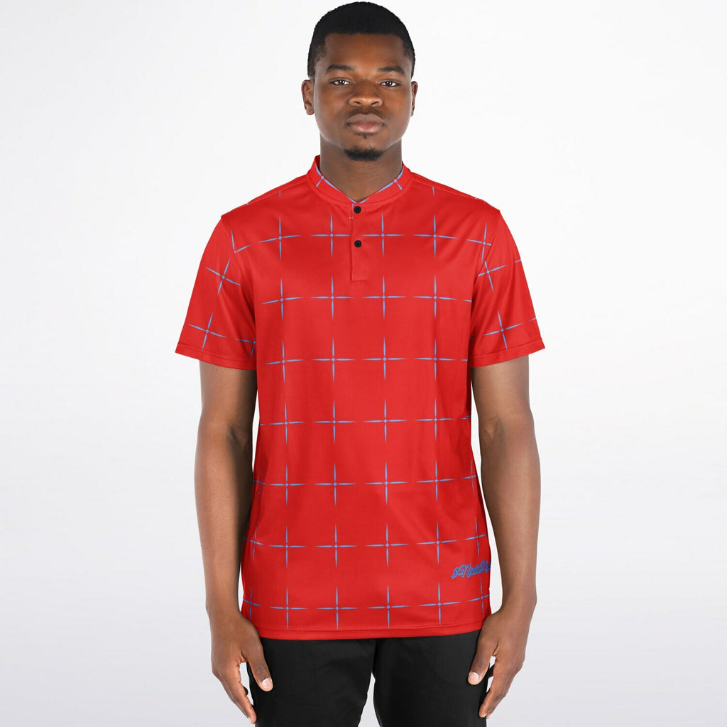 $NiieihiiNookei Blade Collar Polo Shirt - AOP