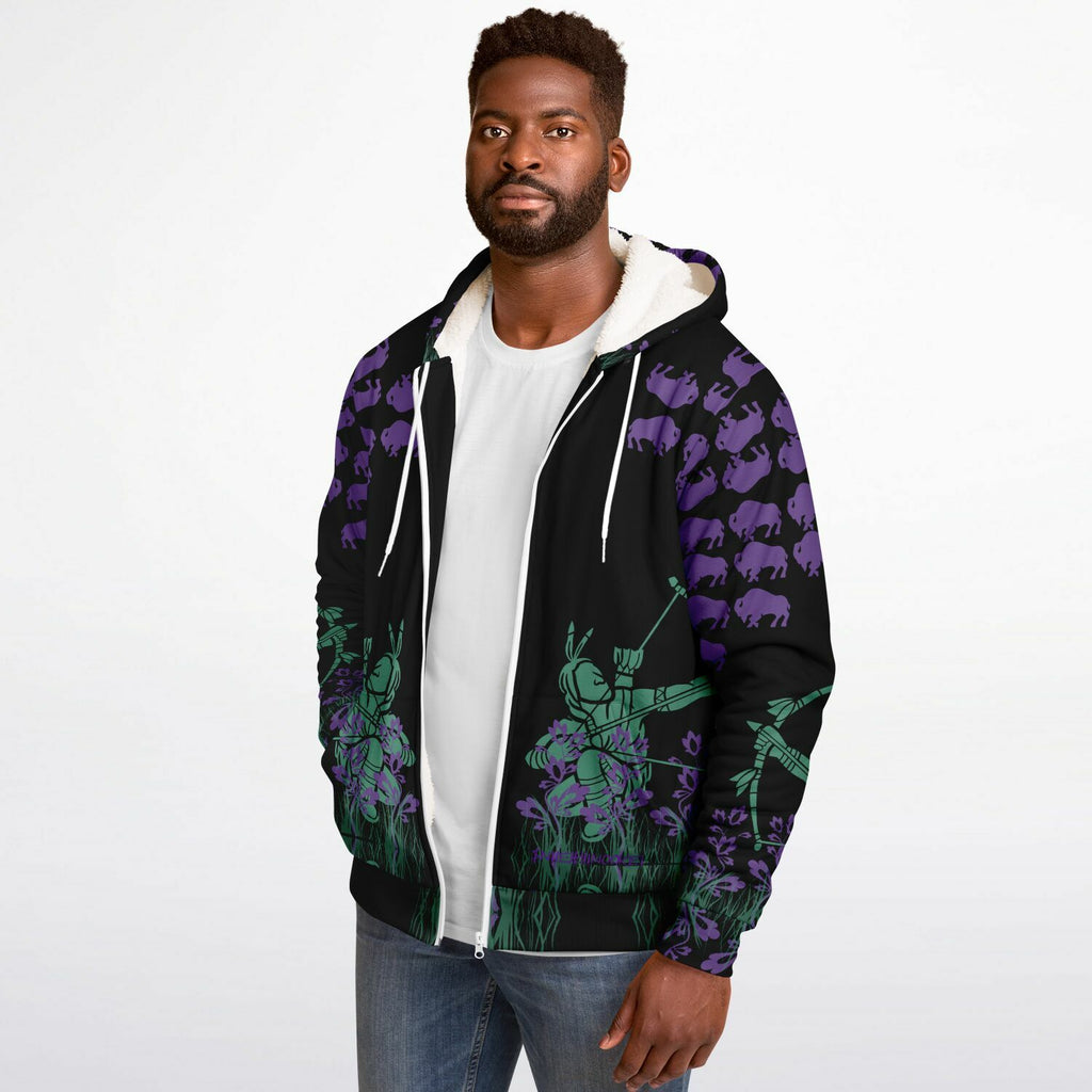 $NiieihiiNookei Microfleece Ziphoodie - AOP