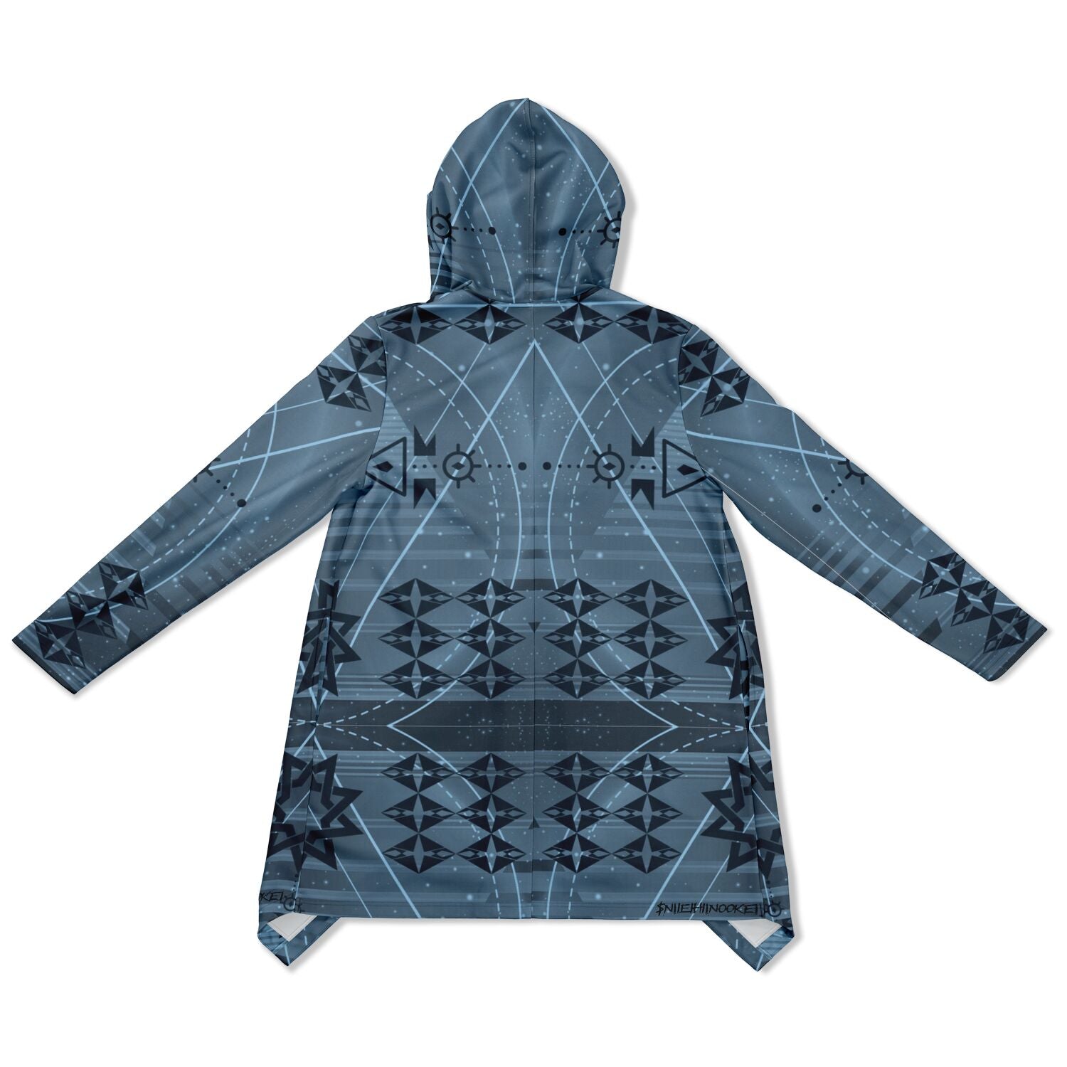 $NiieihiiNookei Fashion Elongated Cloak - AOP