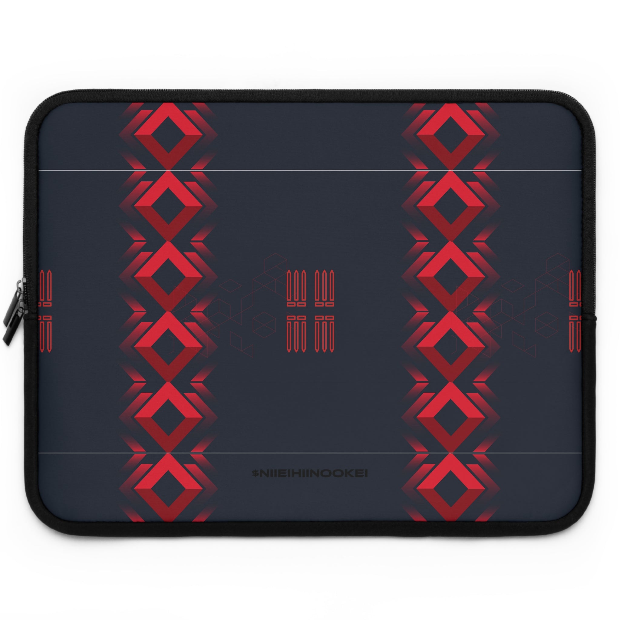 $NiieihiiNookei Modern Tribal Geometric Pattern Laptop Sleeve — Modern Tech Sleeve for Men & Women