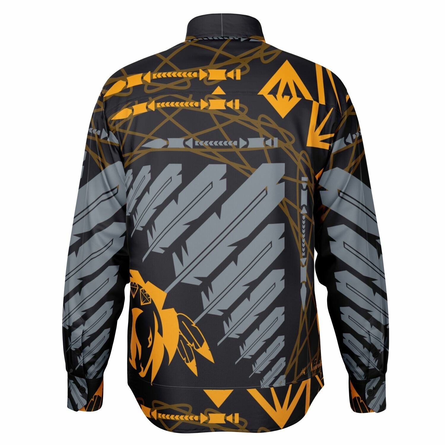 $NiieihiiNookei Long Sleeve Button Down Shirt - AOP