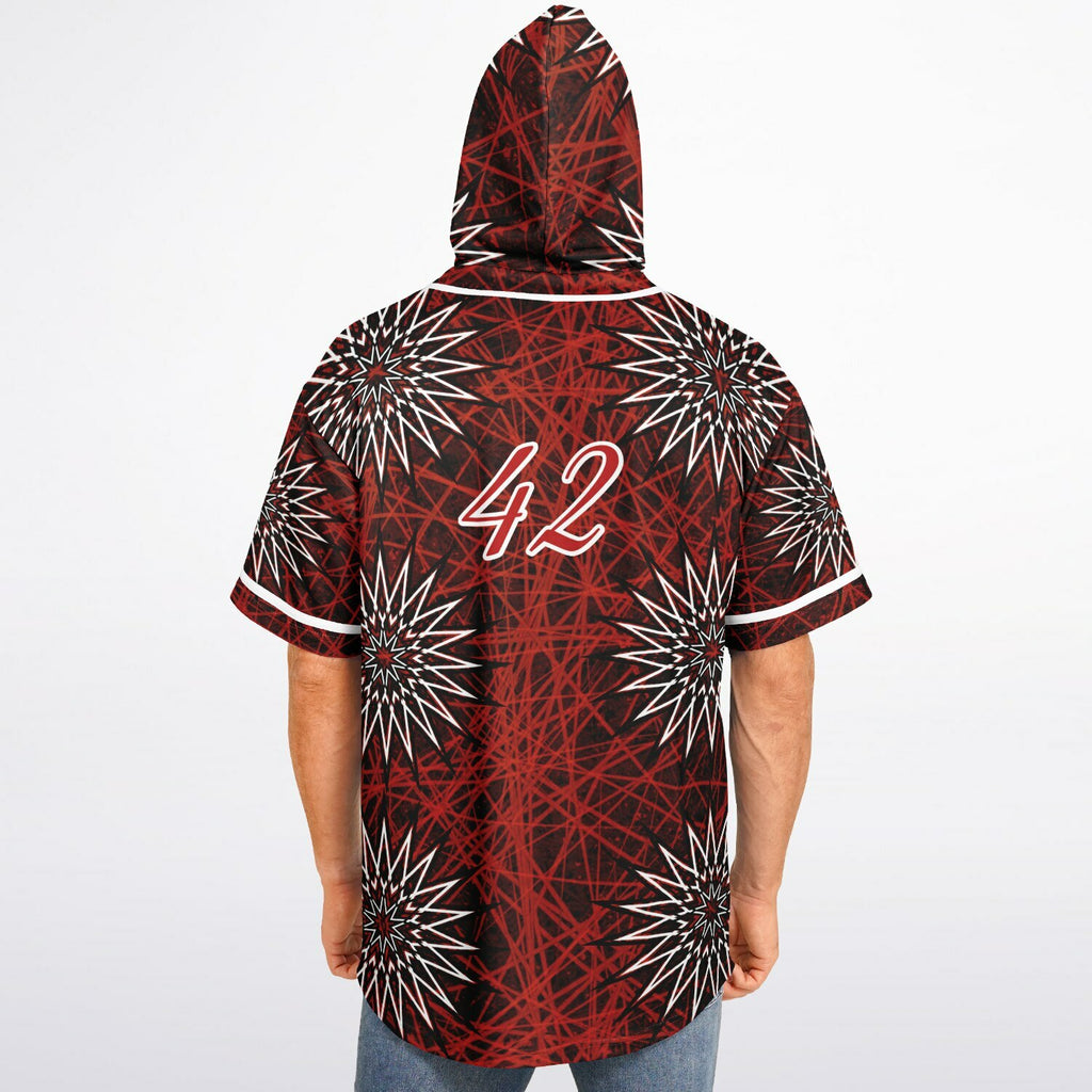 Hooded Baseball Jersey - AOP