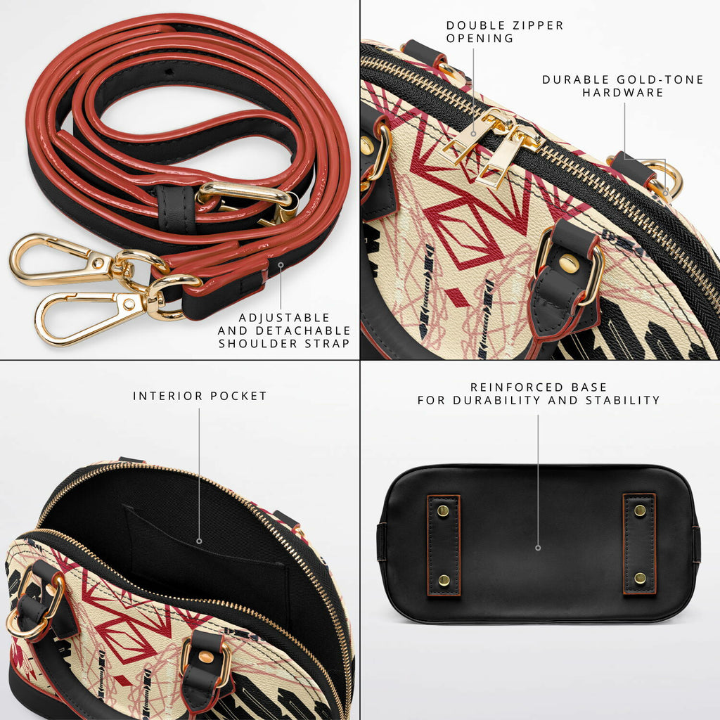 $NiieihiiNookei Dome Satchel Handbag - AOP