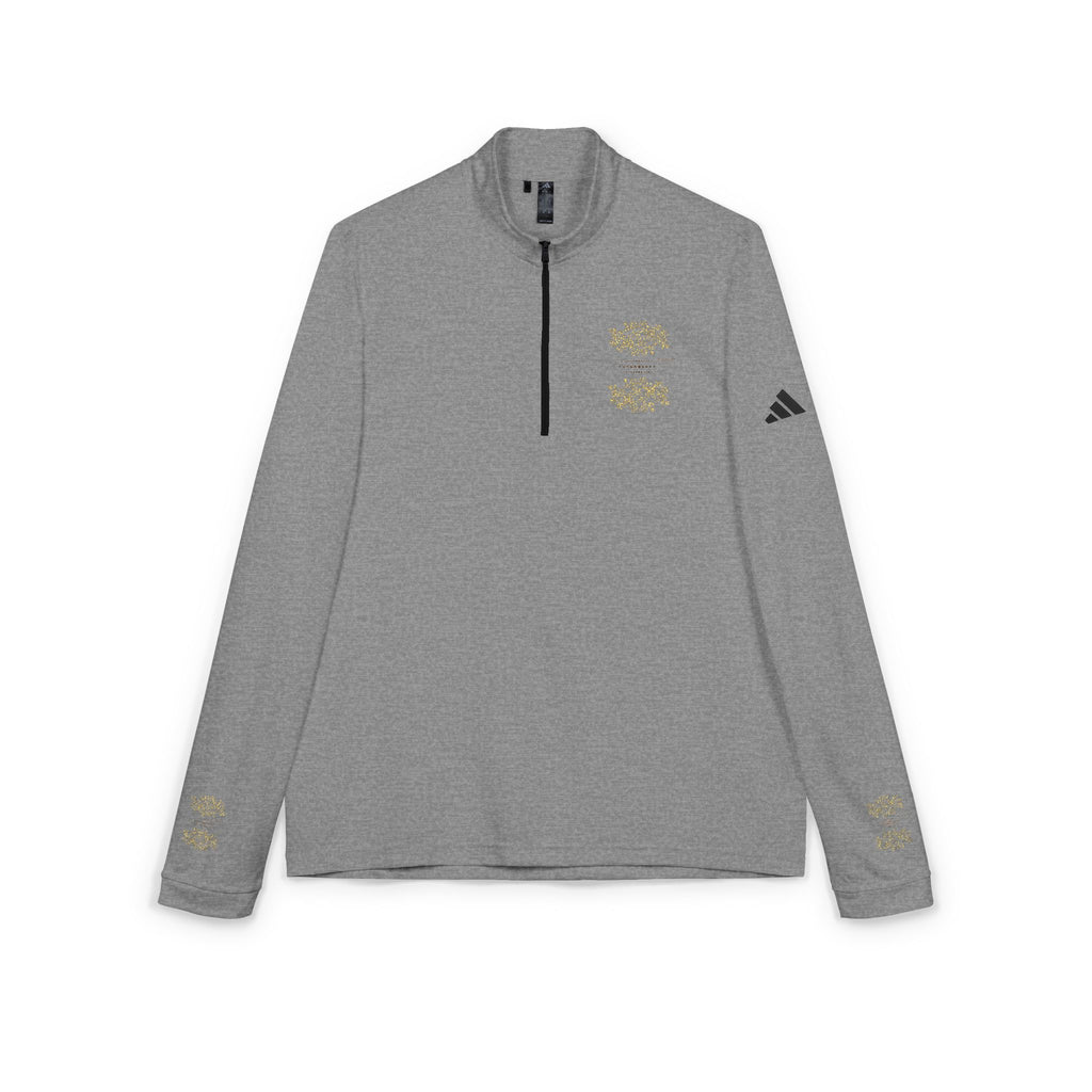 Adidas $NiieihiiNookei Embroidered Quarter-Zip Pullover — Lightweight White Golf/Sports Top