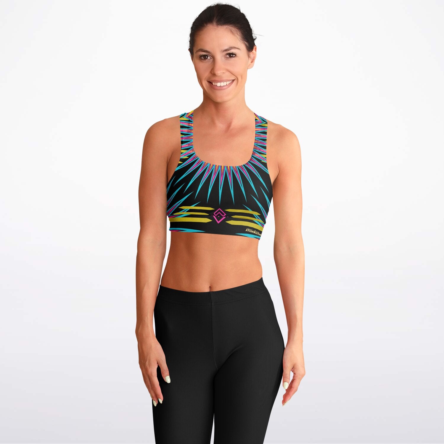 $NiieihiiNookei Padded Sports Bra - AOP