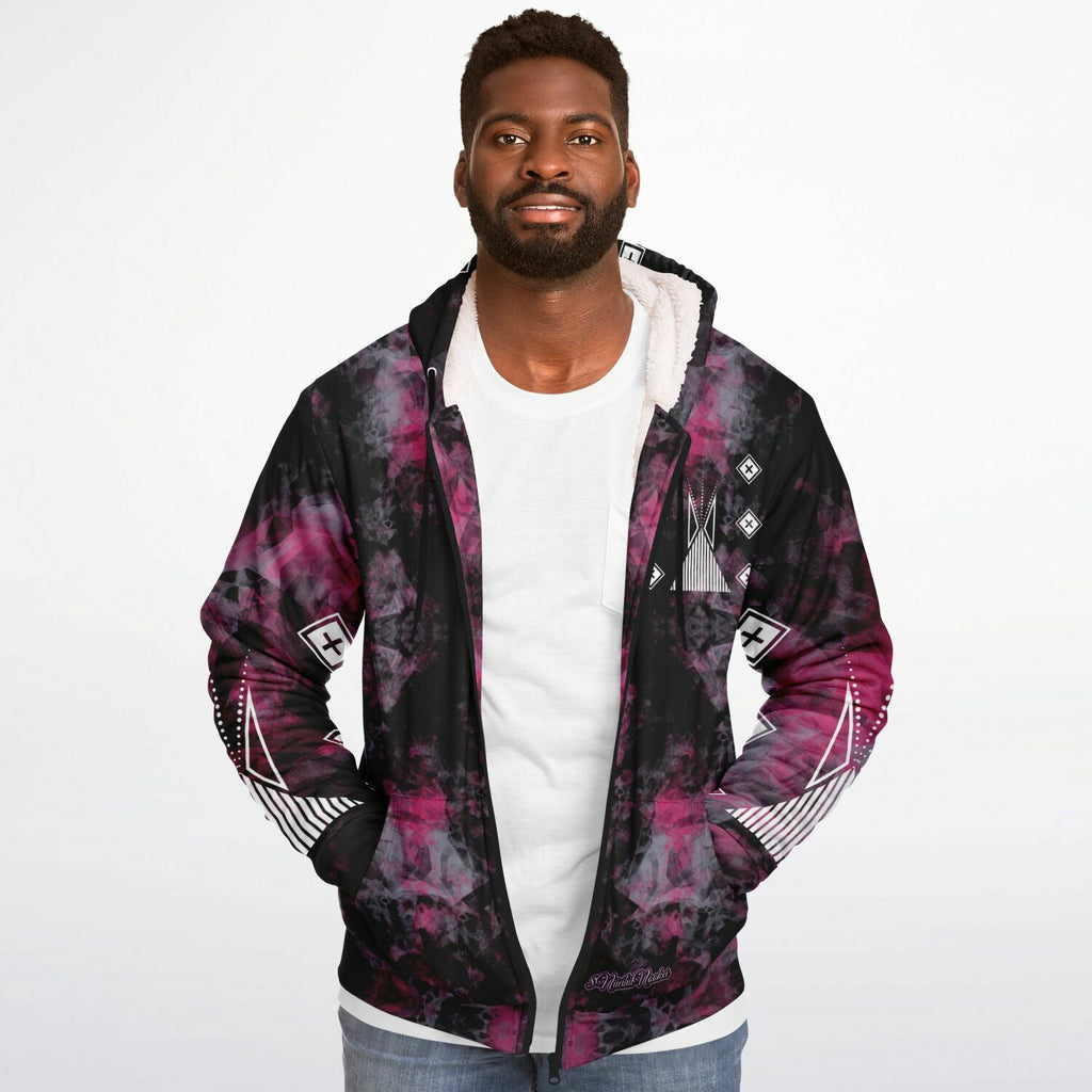$NiieihiiNookei Microfleece Ziphoodie - AOP