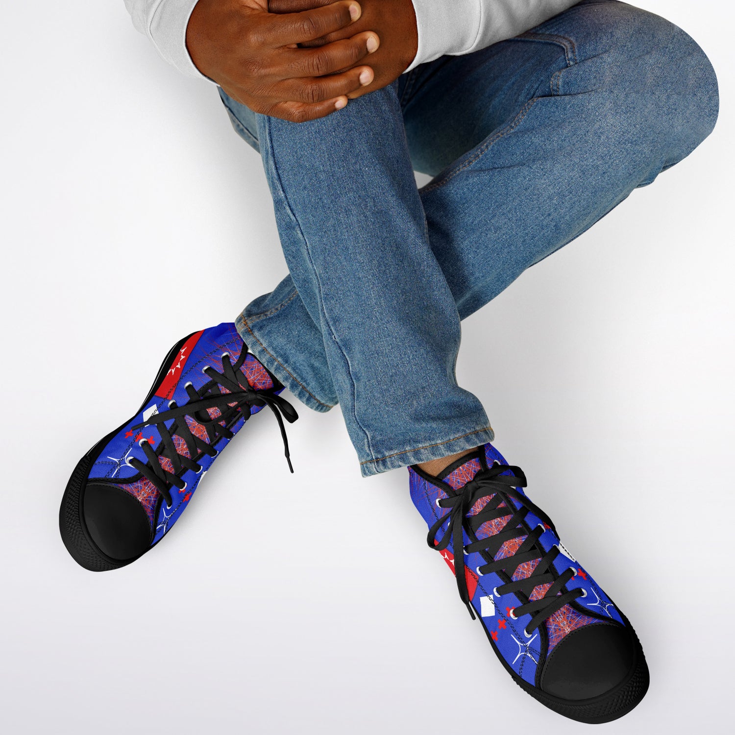 $NiieihiiNookei OST FLAG High Top Shoes - AOP