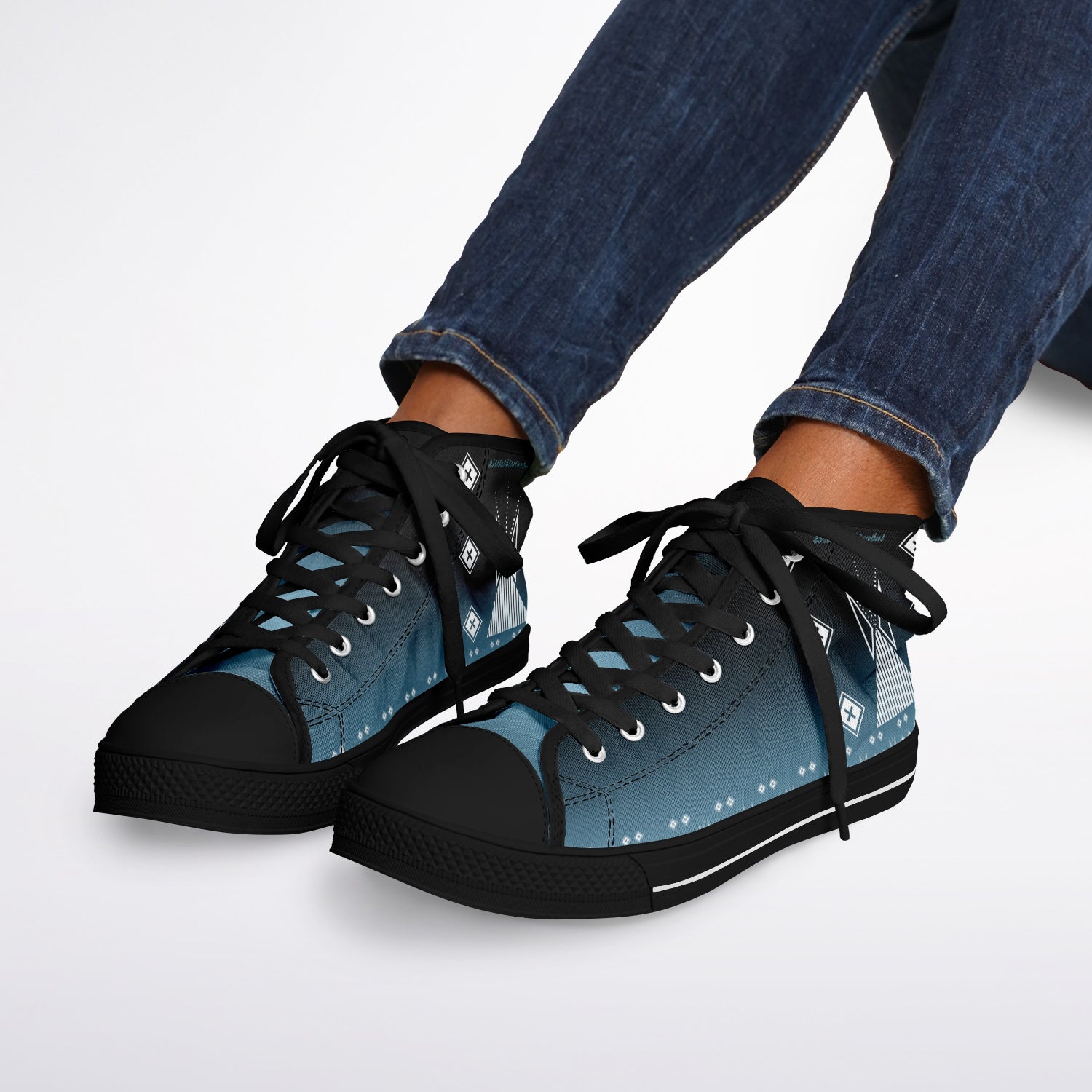 $NiieihiiNookei Urban Peak High Top Shoes - AOP
