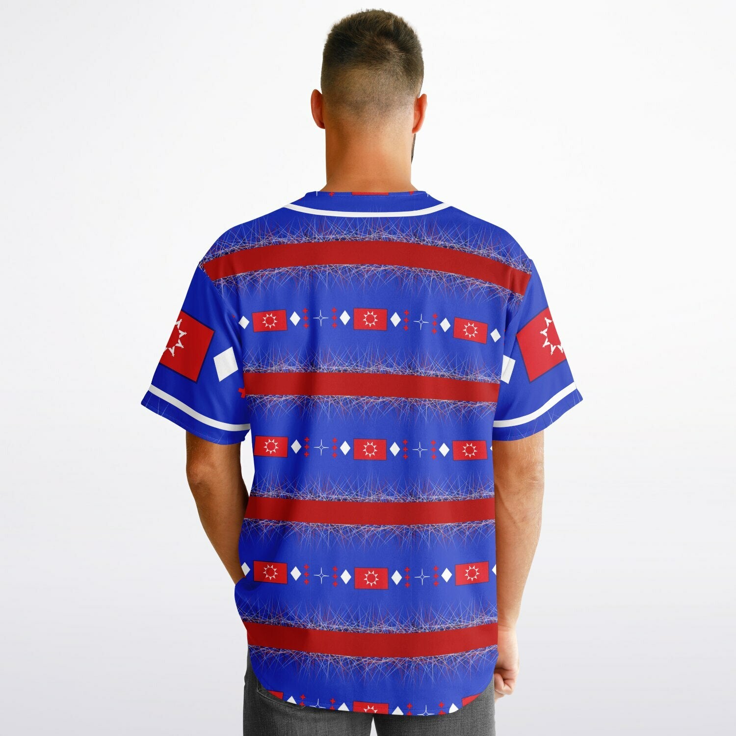OST Flag design by $NiieihiiNookeiReversible Baseball Jersey - AOP