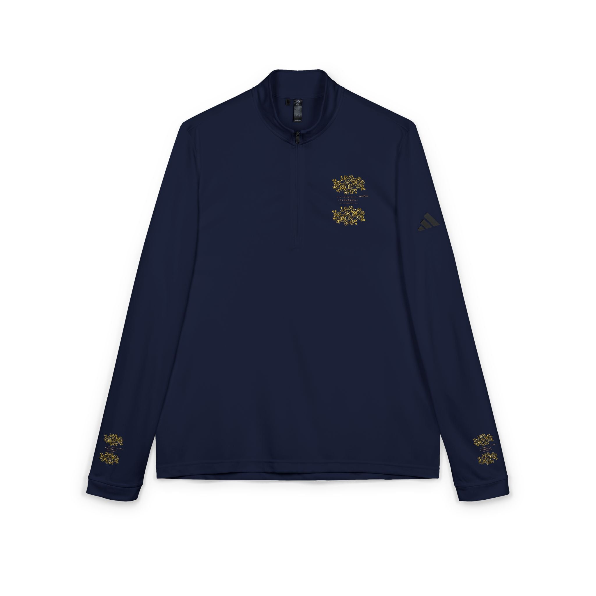 Adidas $NiieihiiNookei Embroidered Quarter-Zip Pullover — Lightweight White Golf/Sports Top