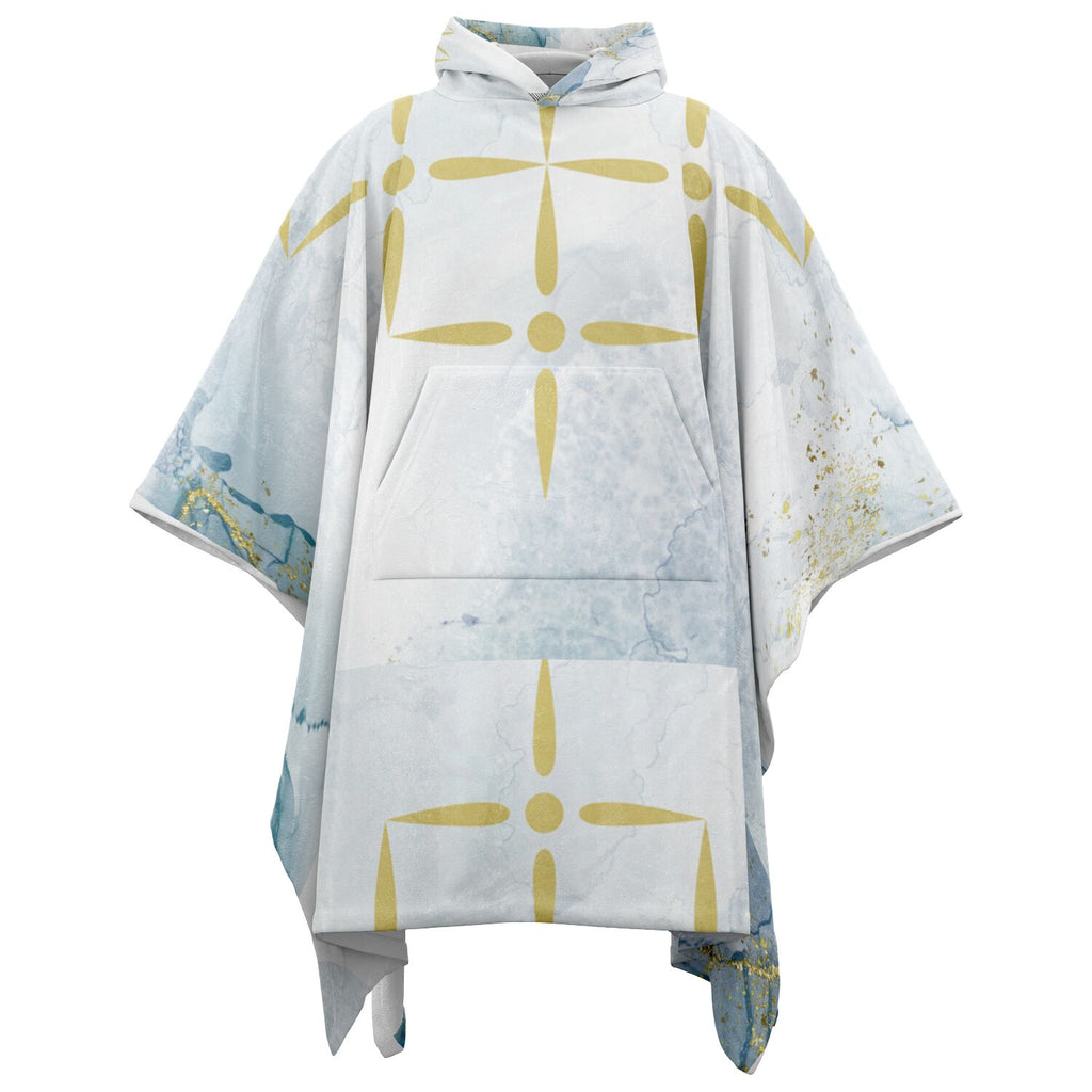 $NiieihiiNookei Flannel Blanket Poncho - AOP