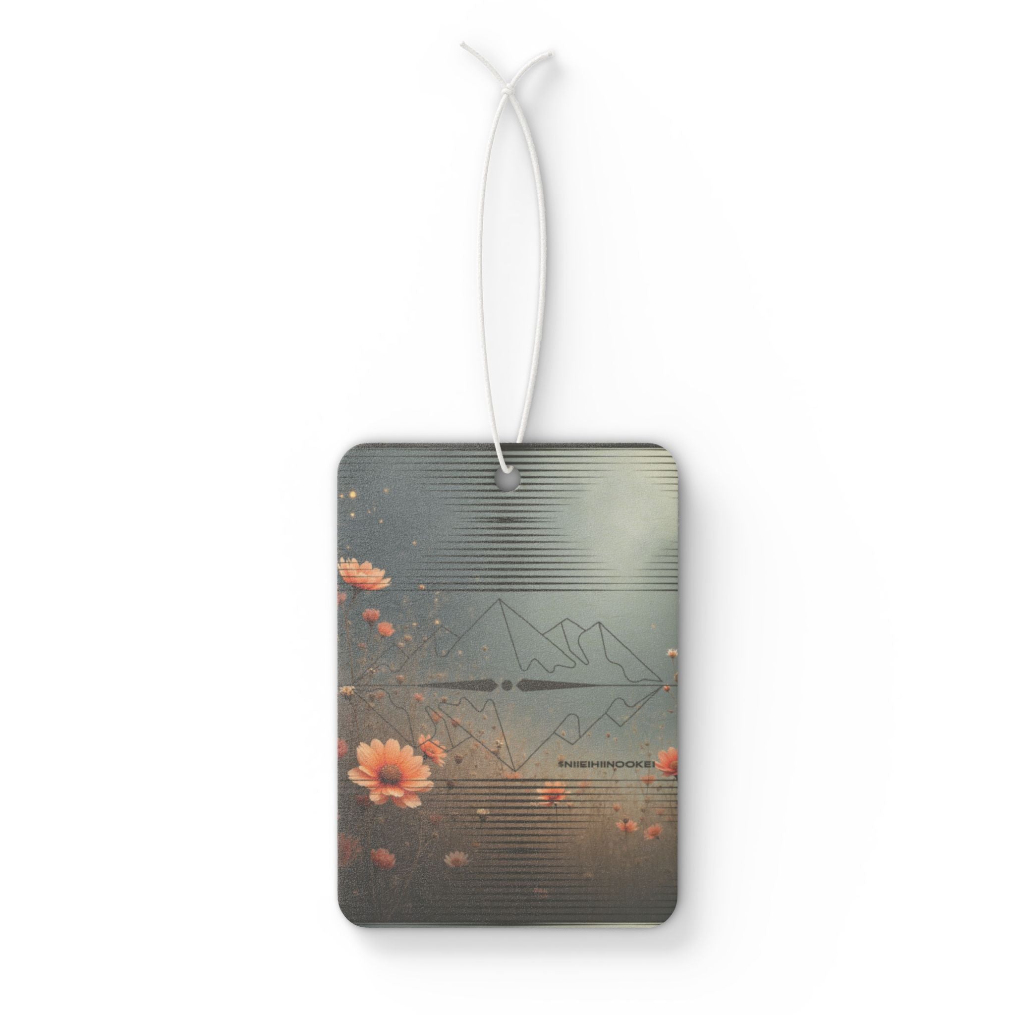 Car Air Freshener — Sunset Wildflower Scenic Scented Ornament