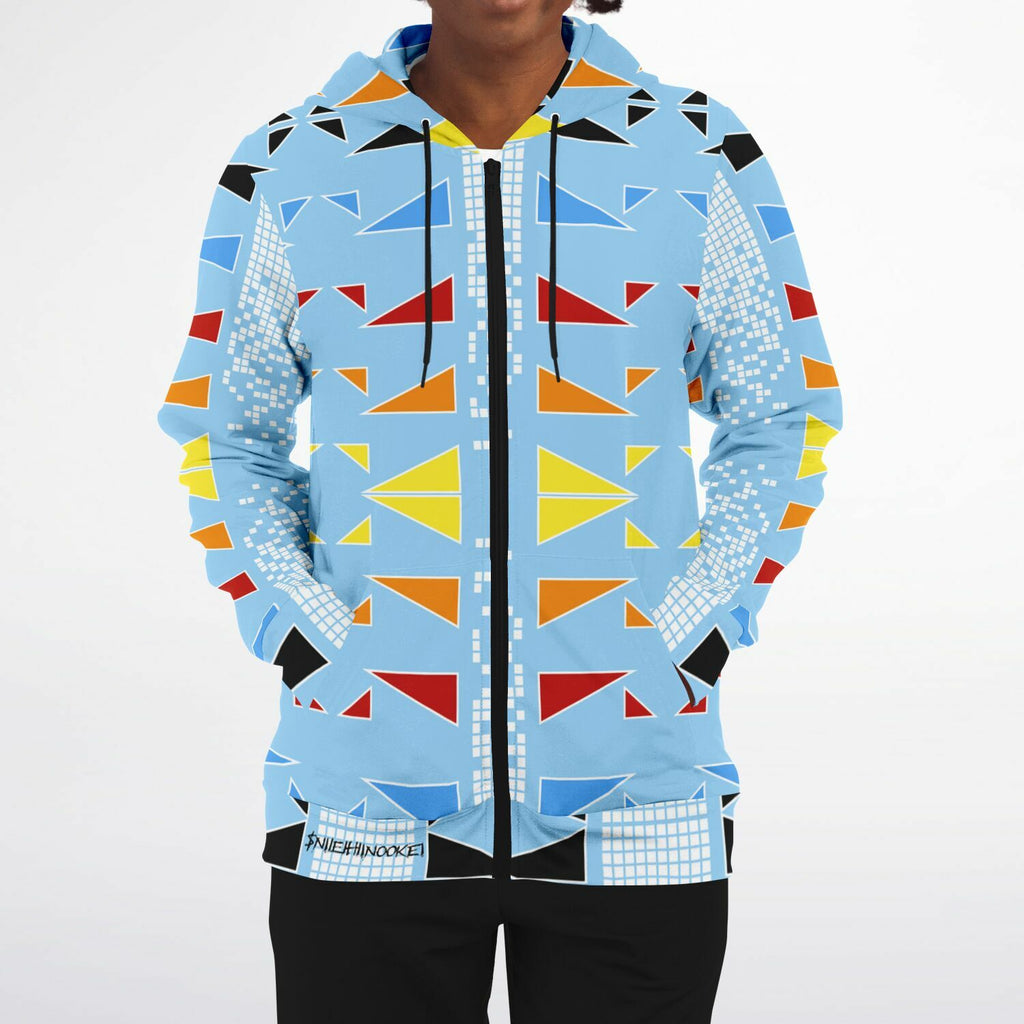 $NiieihiiNookei Fashion Zip-Up Hoodie - AOP