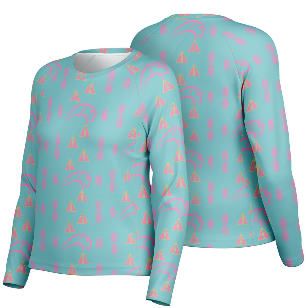 Women's Long Sleeve Performance Shirt - AOP