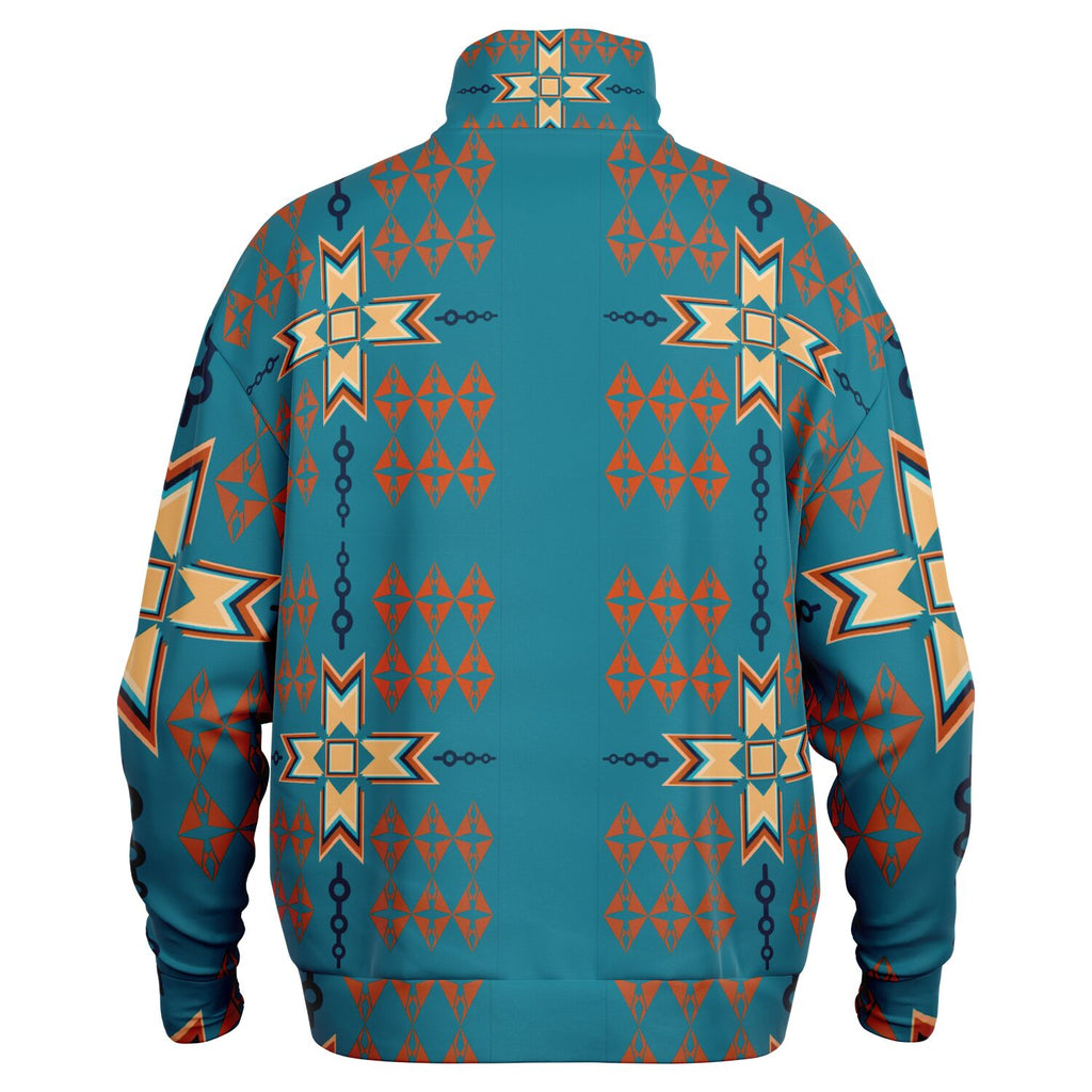 $NiieihiiNookei Heavyweight Oversized Quarter Zip Sweatshirt - AOP