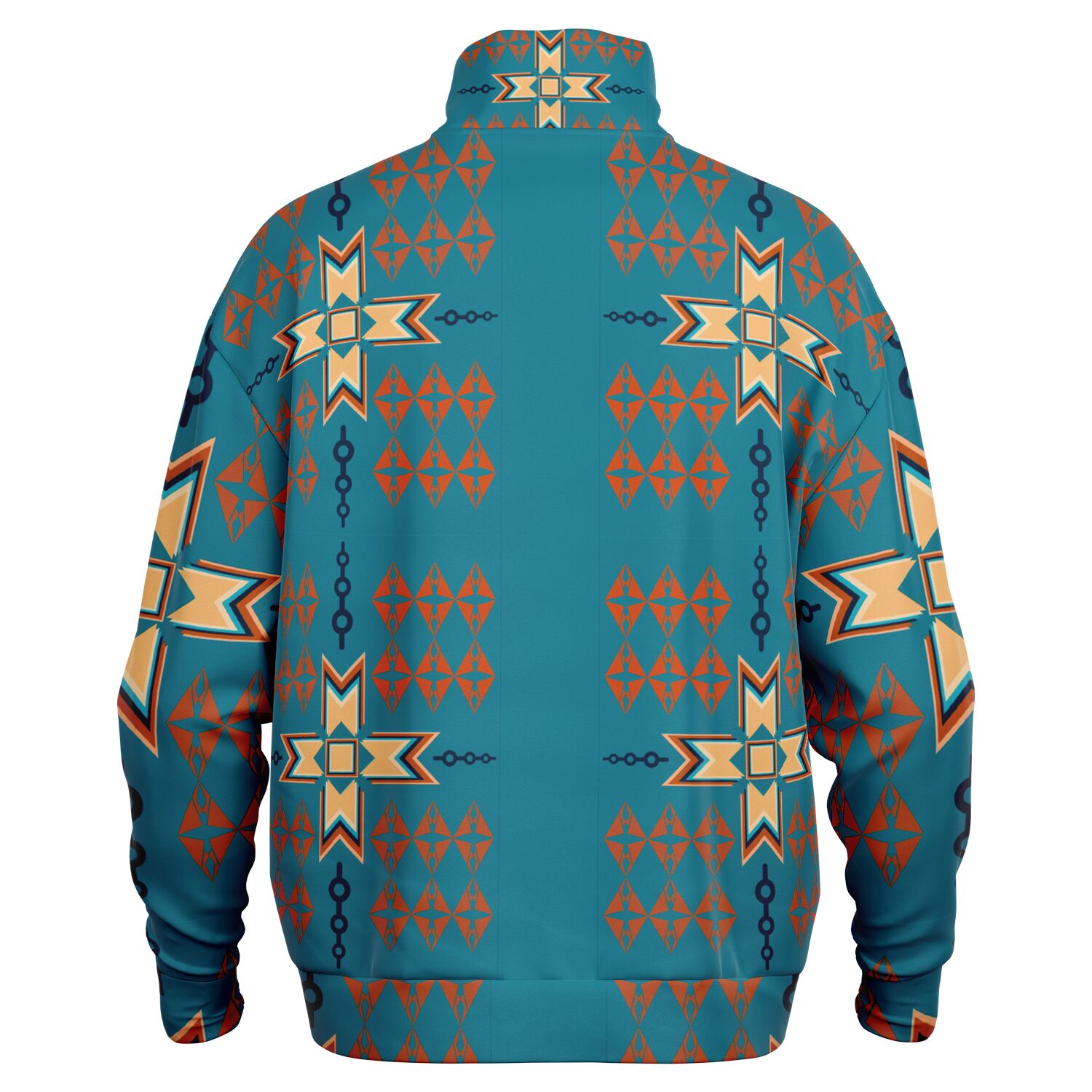 $NiieihiiNookei Heavyweight Oversized Quarter Zip Sweatshirt - AOP