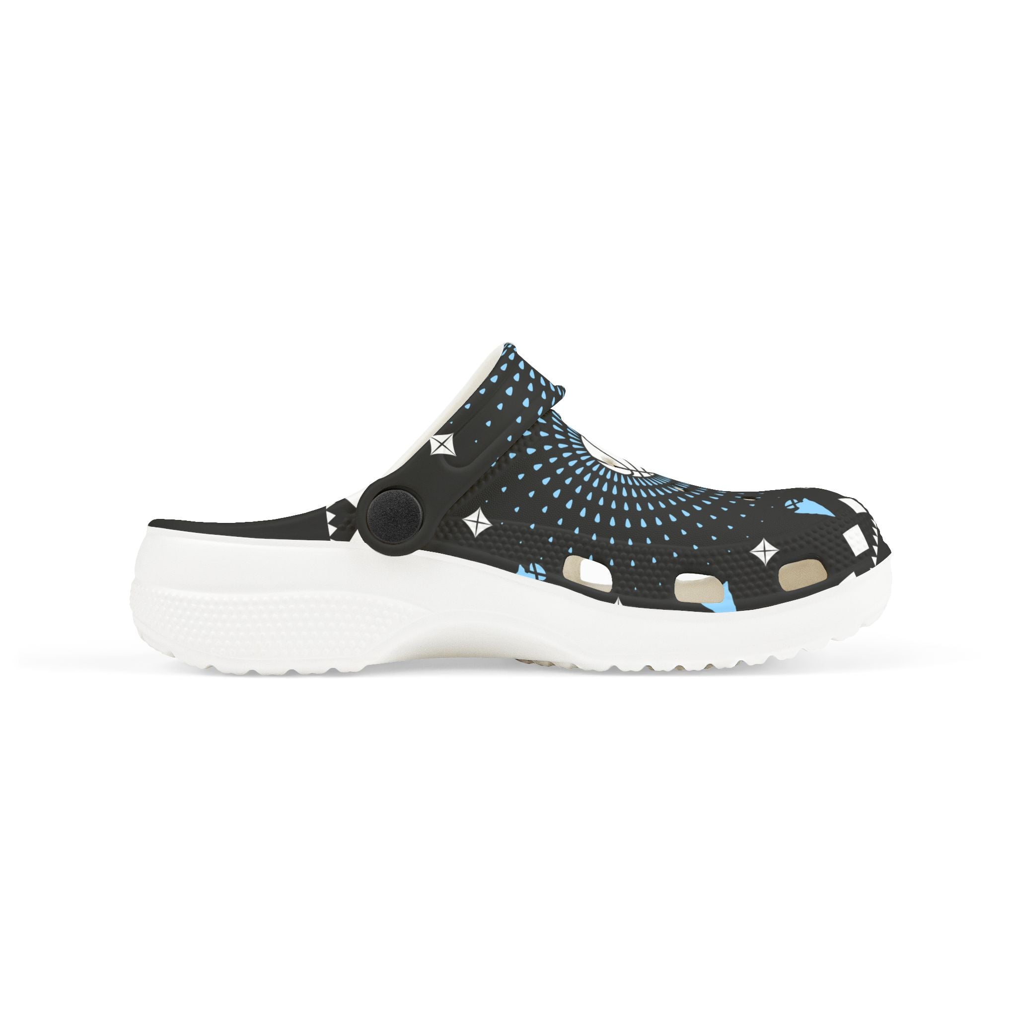 $NiieihiiNookei Kids Basketball Pattern EVA Foam Clogs — Slip-On Sports Shoes