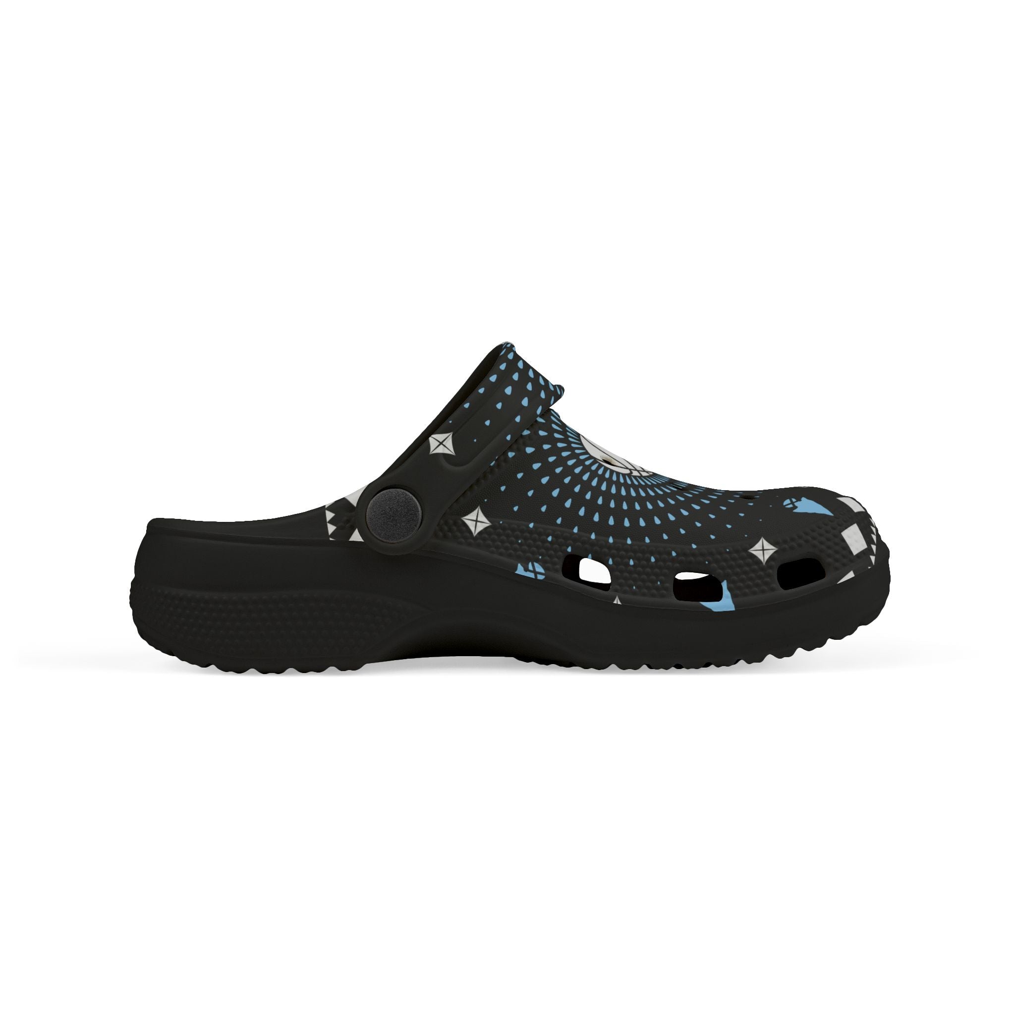 $NiieihiiNookei Kids Basketball Pattern EVA Foam Clogs — Slip-On Sports Shoes