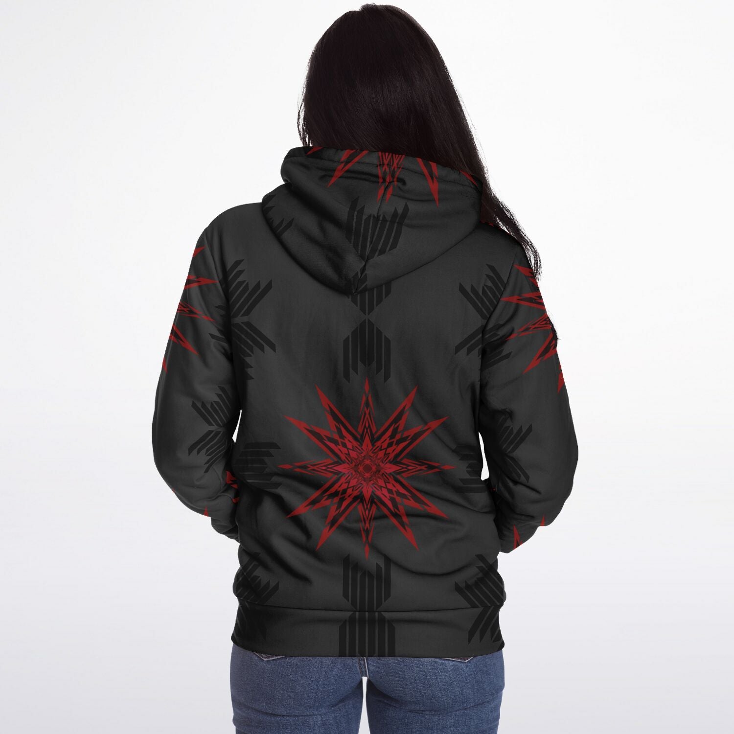 $NiieihiiNookei Microfleece Ziphoodie - AOP