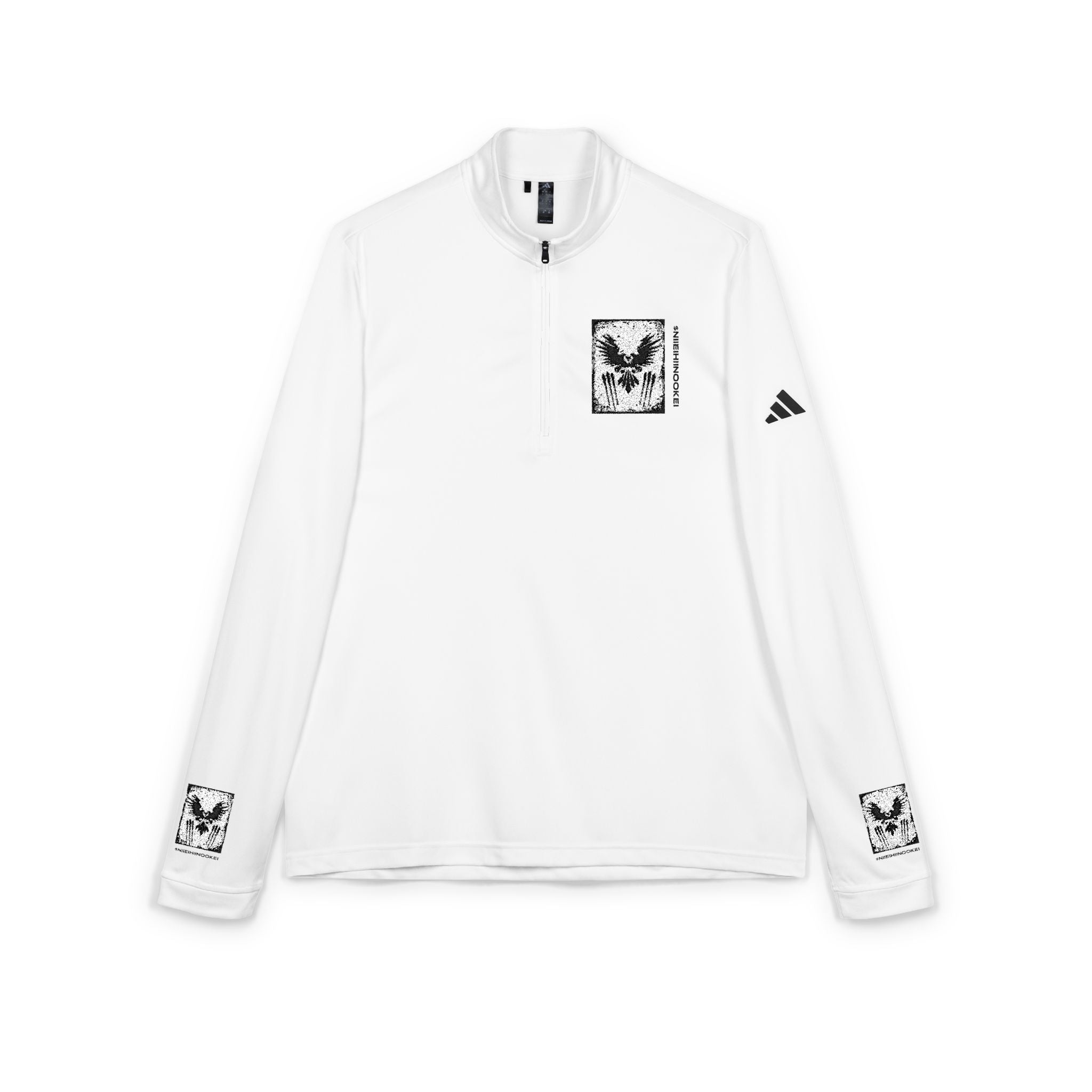 Adidas $NiieihiiNookei Embroidered Quarter-Zip Pullover — adidas® Performance Top