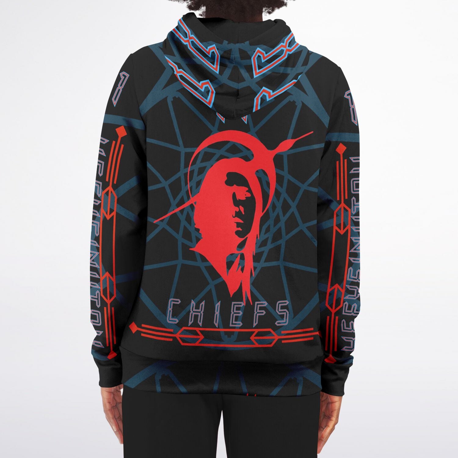 $NiieihiiNookei Athletic Zip-Up Hoodie - AOP