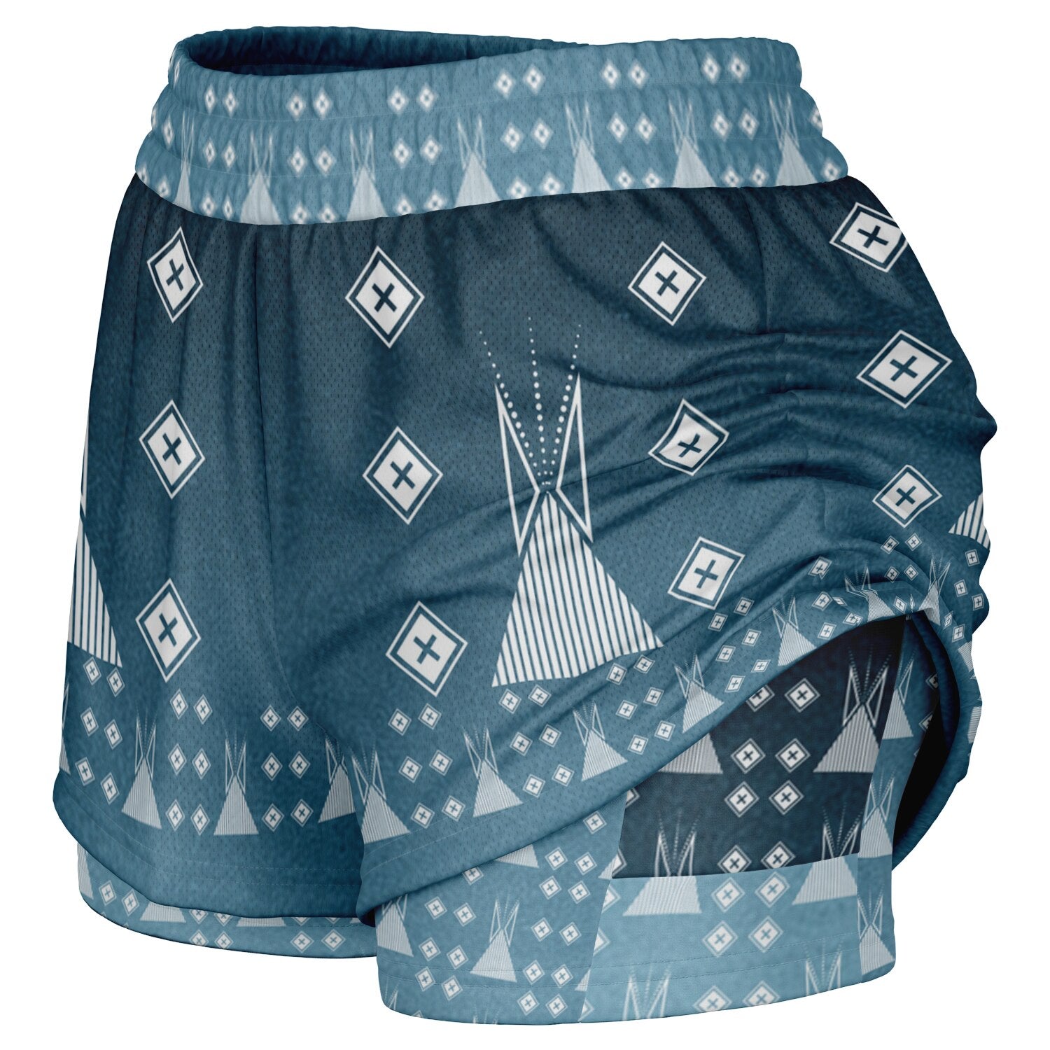 $NiieihiiNookei Women's 2-in-1 Shorts - AOP
