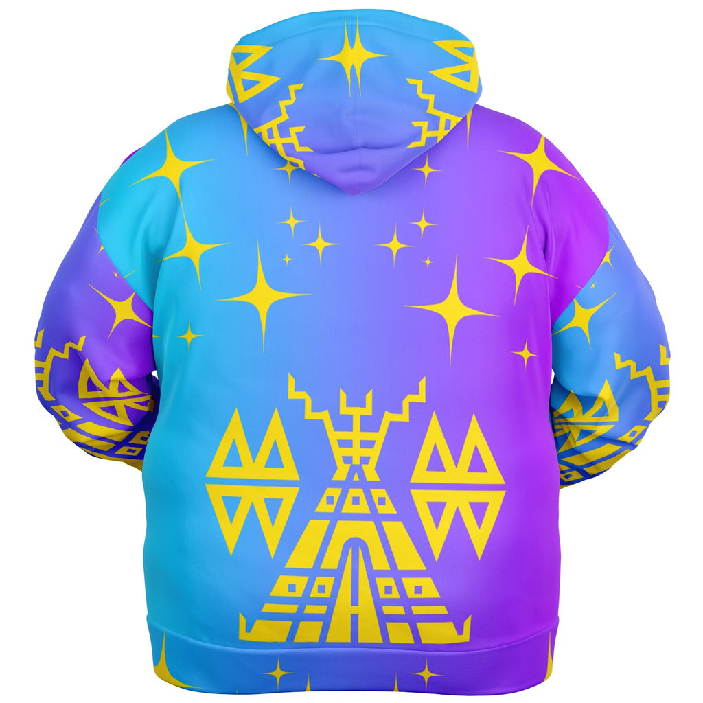 $NiieihiiNookei Fashion Plus-size Ziphoodie - AOP