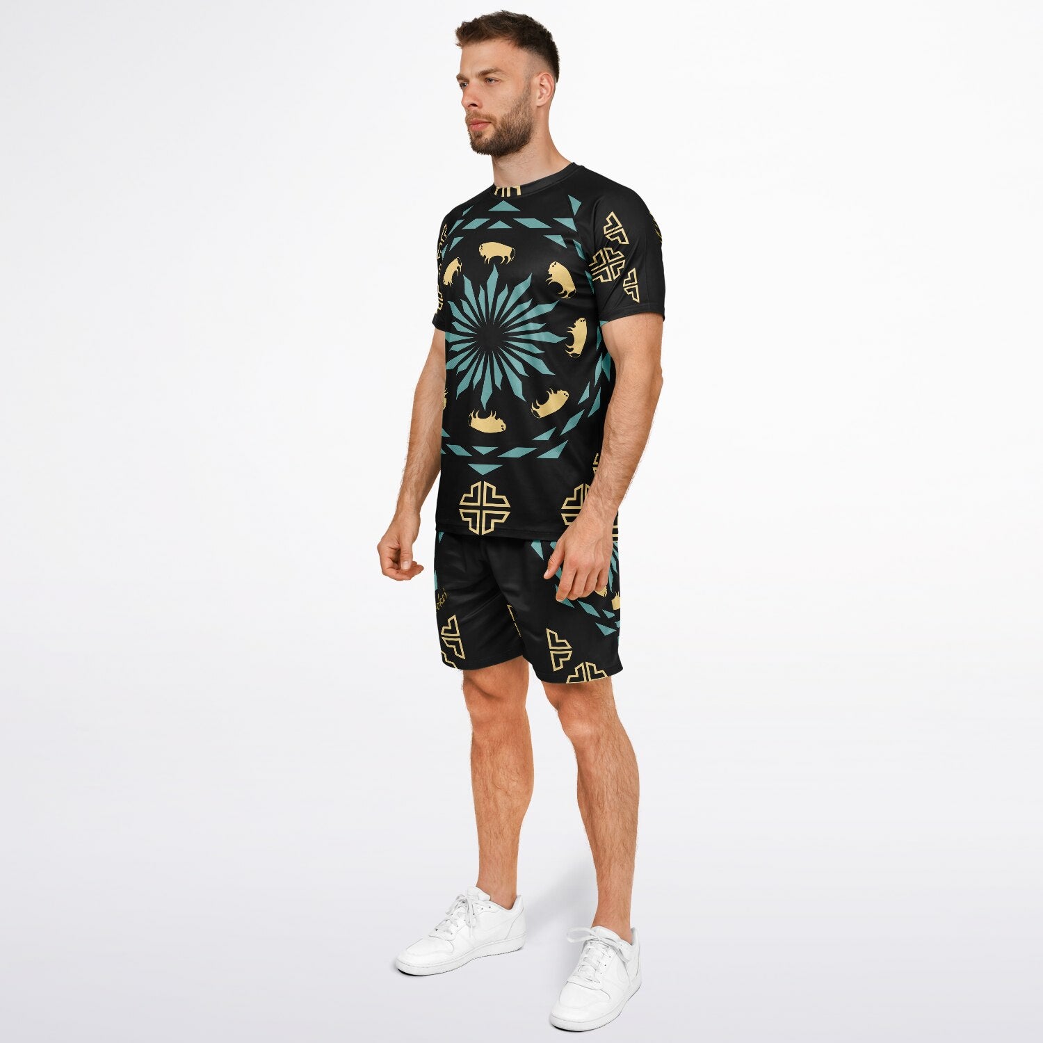 $NiieihiiNookei Men's Athletic Set - AOP