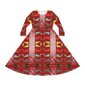 Women's Long Sleeve Dance Dress — River Camp Design by $NiieihiiNookei