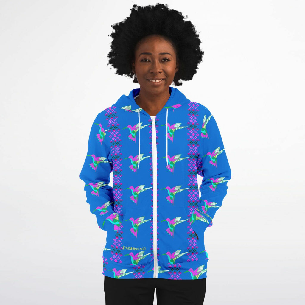 $NiieihiiNookei Athletic Zip-Up Hoodie - AOP
