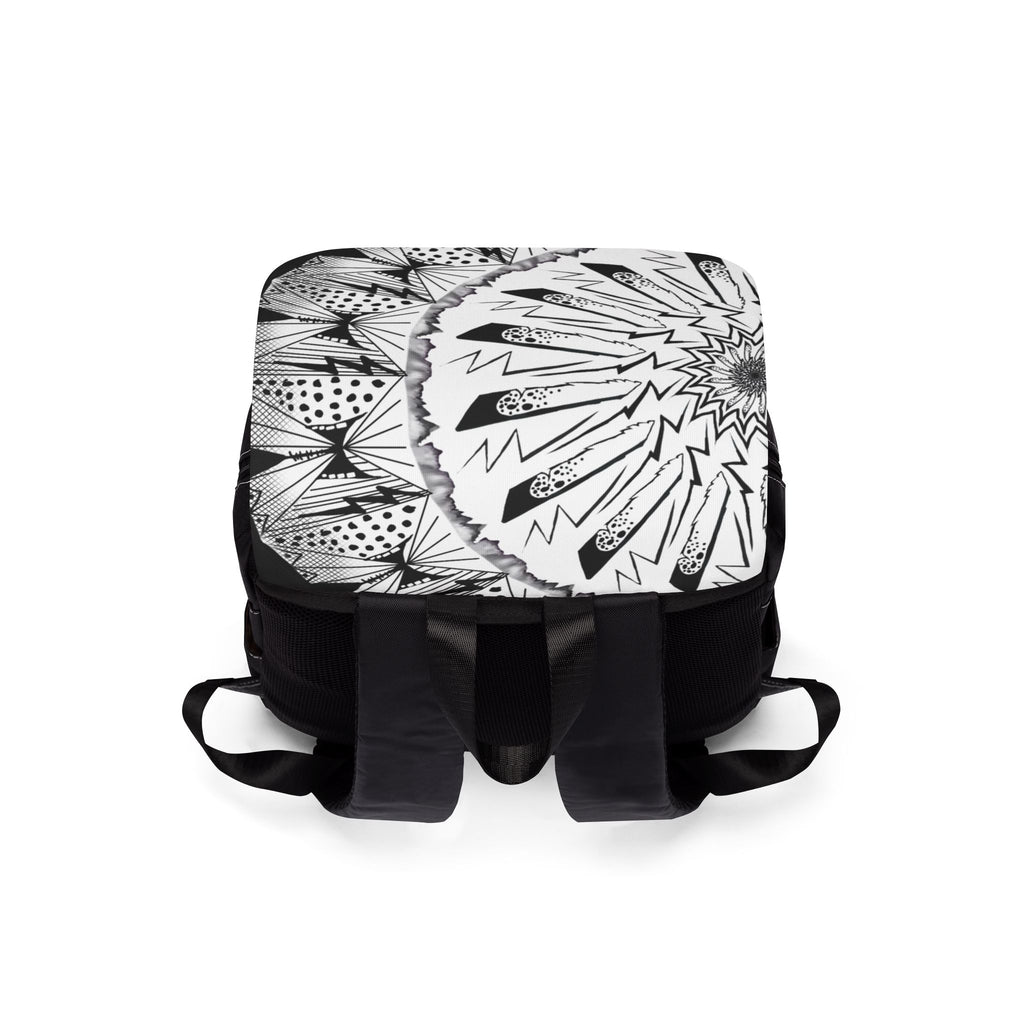 Native Art Shoulder Backpack — Hand-Drawn Design by $NiieihiiNookei