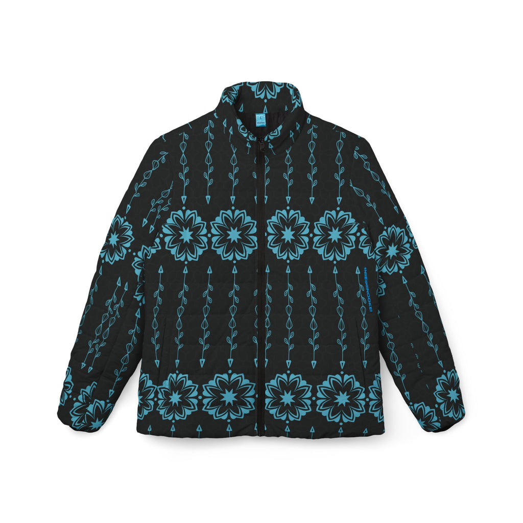 $NiieihiiNookei Modern Indigenous 5 Women’s Puffer Jacket — AOP