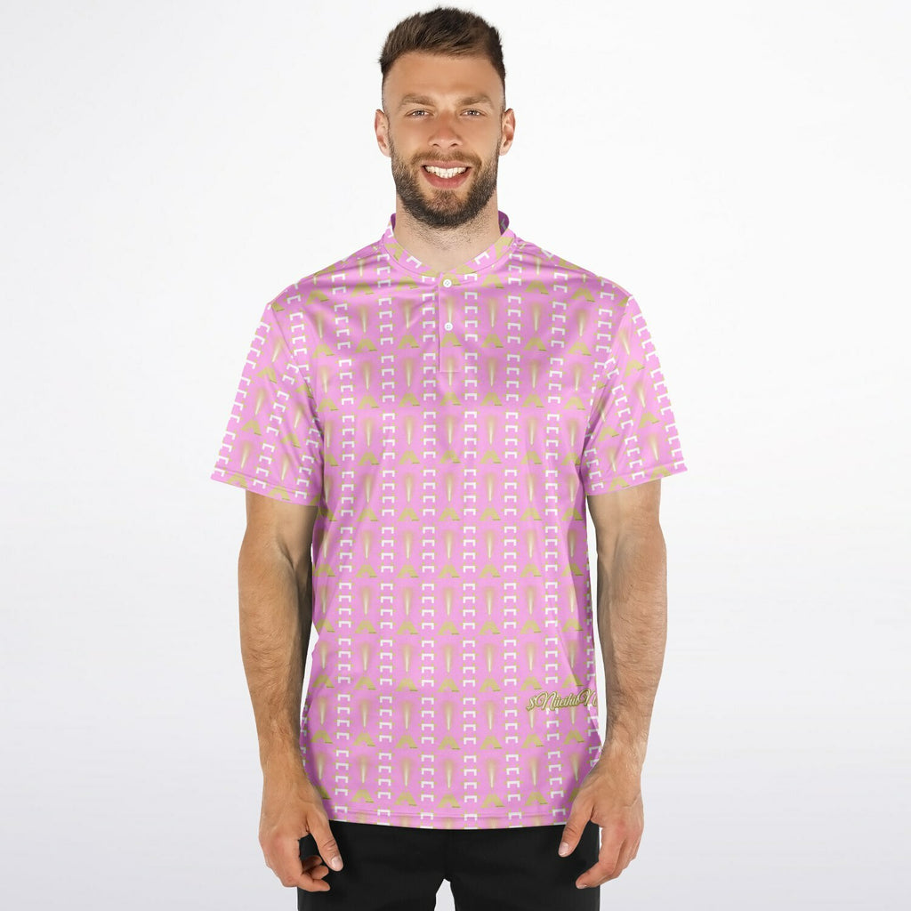 $NiieihiiNookei Blade Collar Polo Shirt - AOP