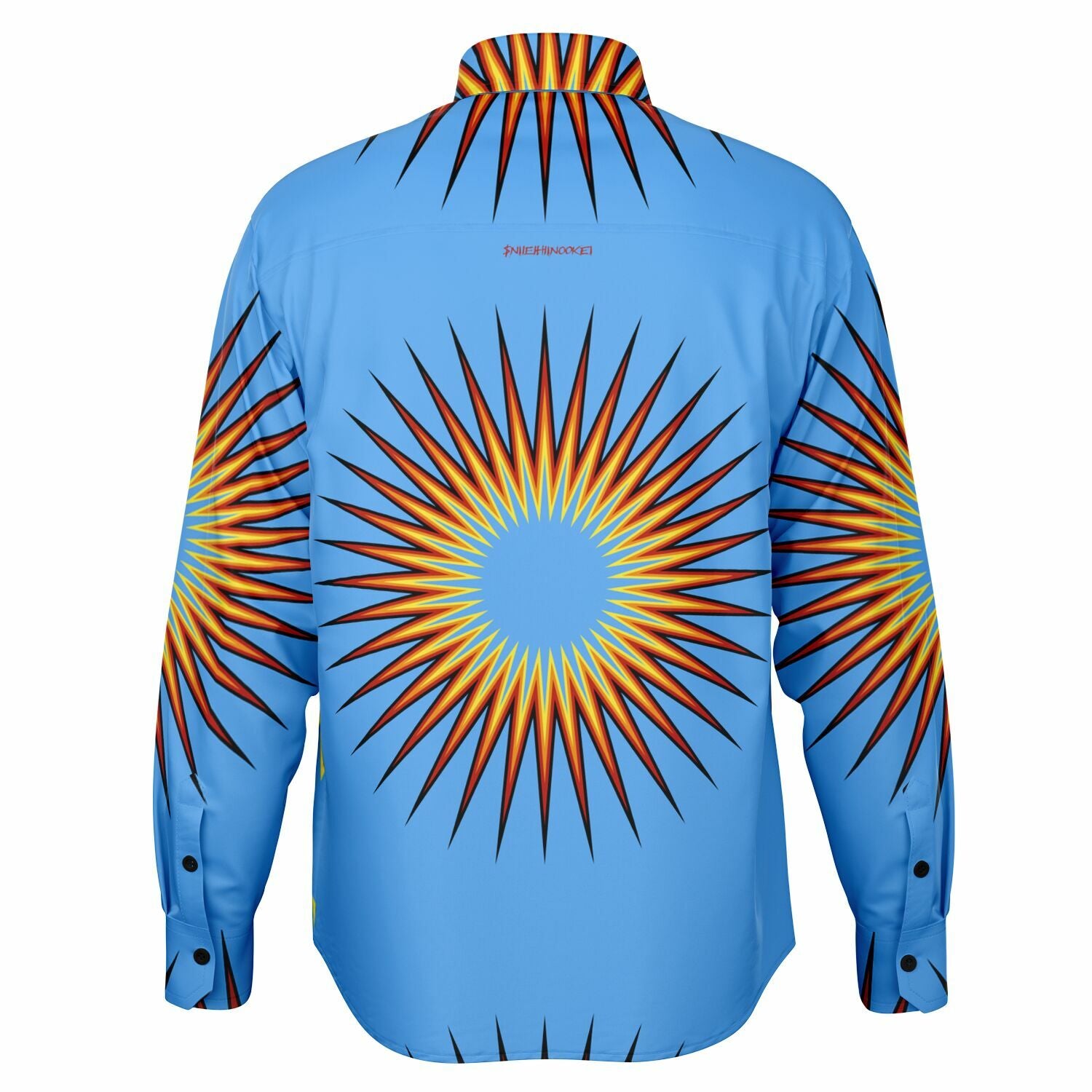 $NiieihiiNookei Long Sleeve Button Down Shirt - AOP