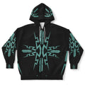 $NiieihiiNookei Plus-size Ziphoodie - AOP