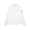 Adidas $NiieihiiNookei Embroidered Quarter-Zip Pullover — Lightweight White Golf/Sports Top