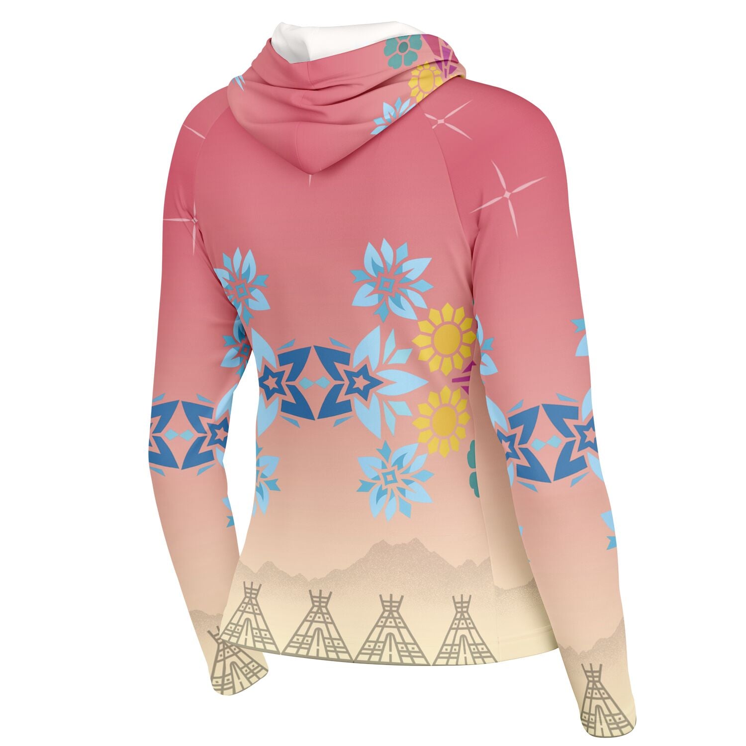 $NiieihiiNookei Women's Long Sleeve Hooded Performance Shirt - AOP