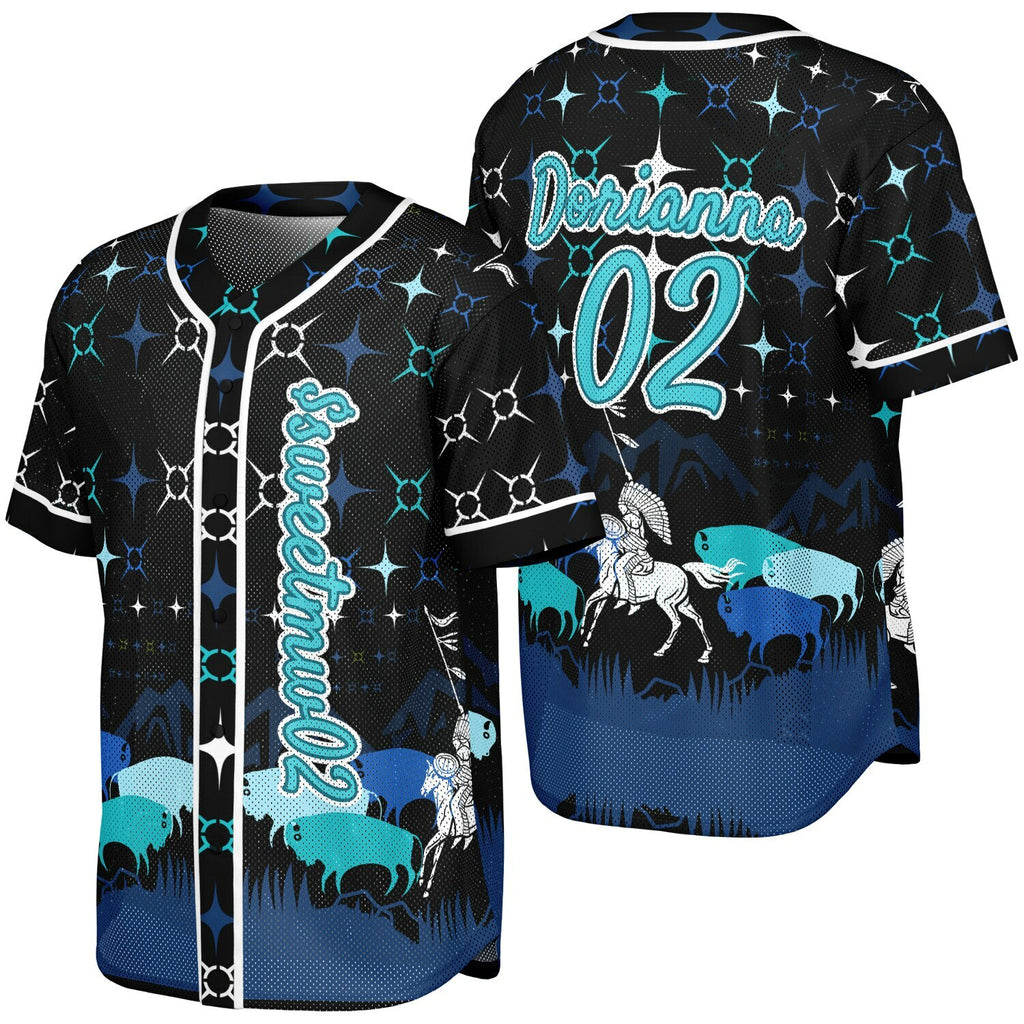 #02 Dorianna Premium Baseball Jersey - AOP