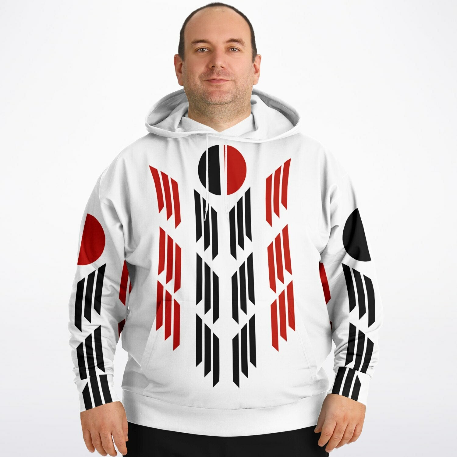 $NiieihiiNookei Arapaho Flag Athletic Plus-size Hoodie - AOP