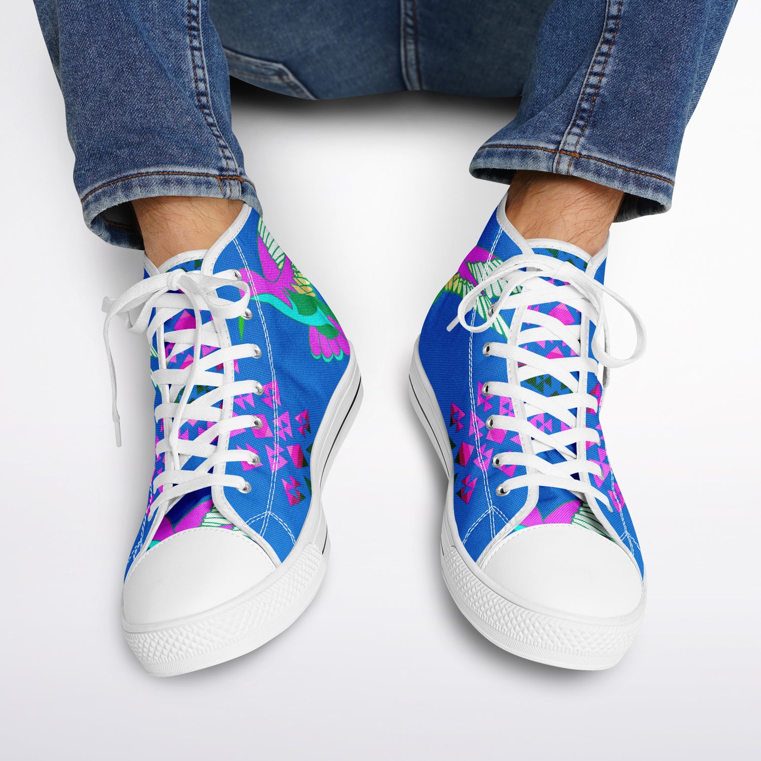 $NiieihiiNookei Urban Peak High Top Shoes - AOP
