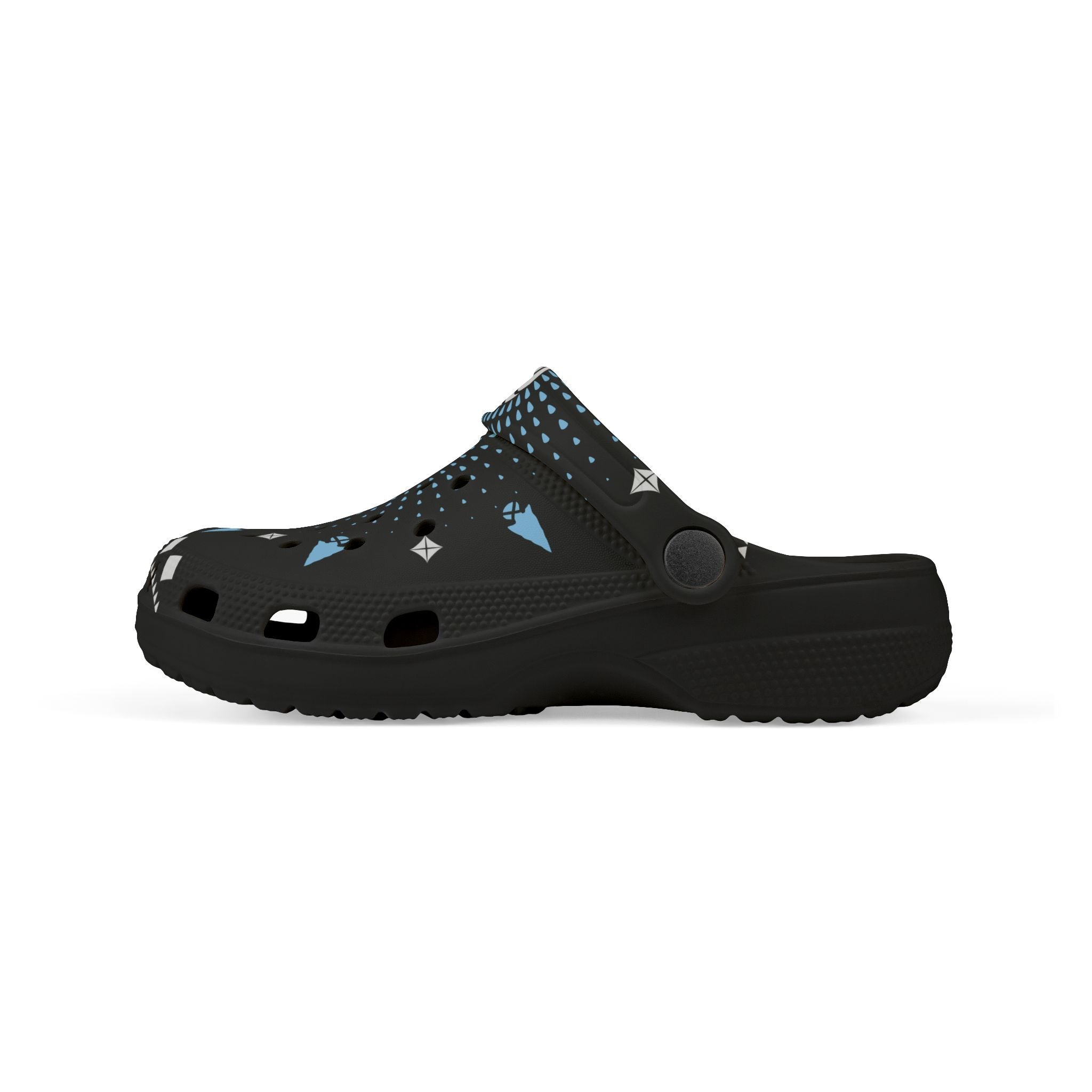 $NiieihiiNookei Kids Basketball Pattern EVA Foam Clogs — Slip-On Sports Shoes