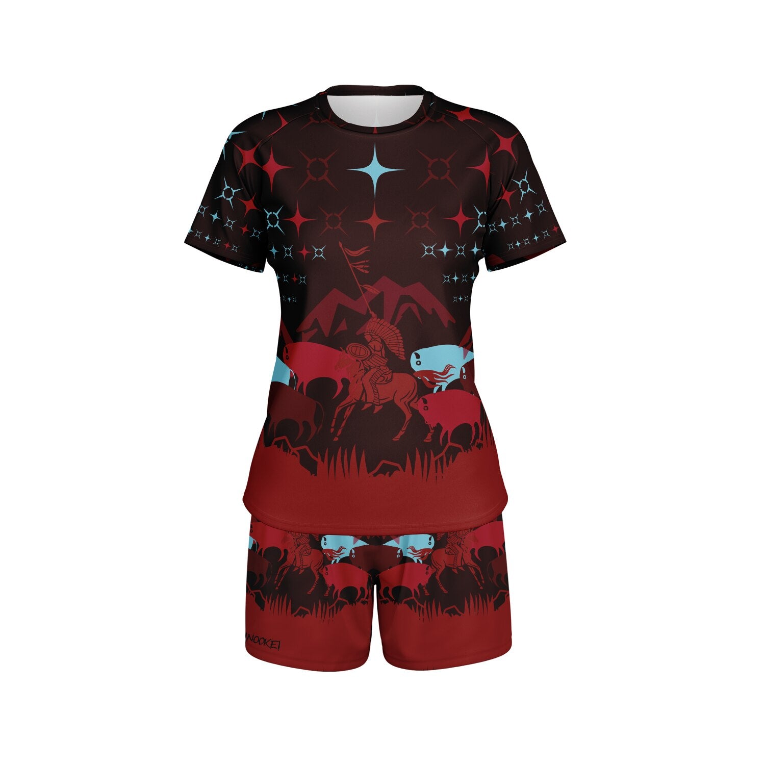 $NiieihiiNookei Women's Athletic Set - AOP