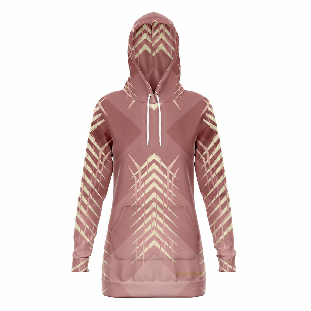 $NiieihiiNookei Fashion Longline Hoodie - AOP