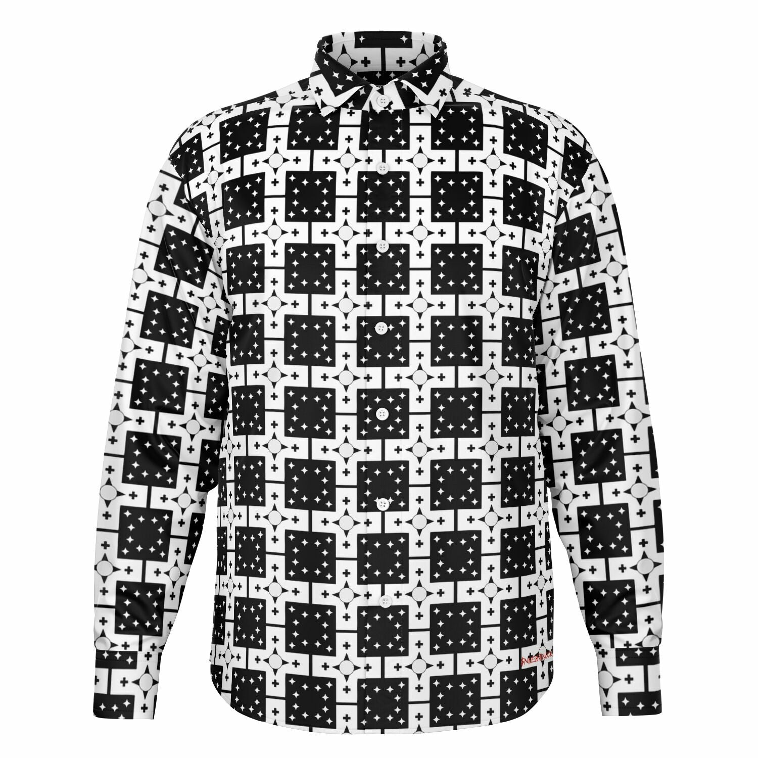 $NiieihiiNookei Long Sleeve Button Down Shirt - AOP