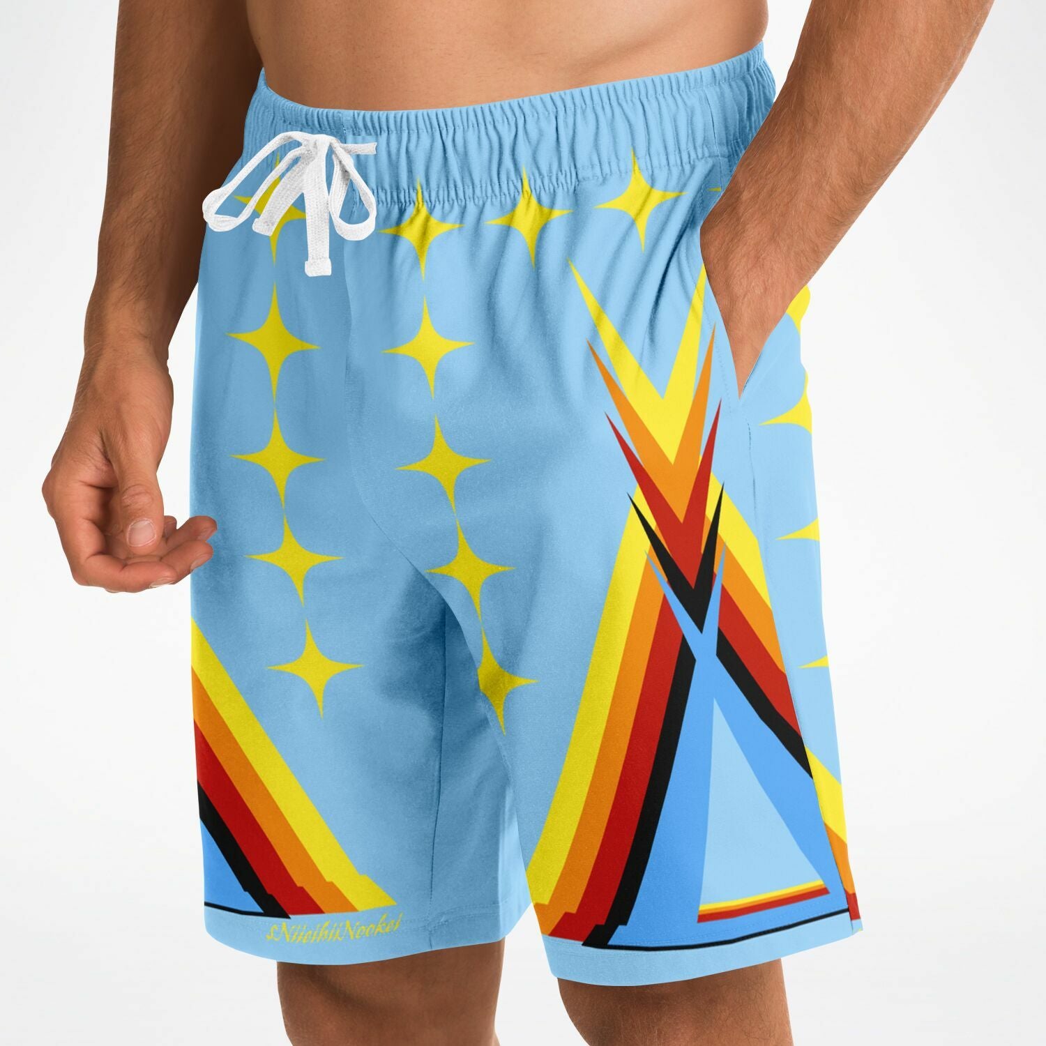$NiieihiiNookei Fashion Long Shorts - AOP