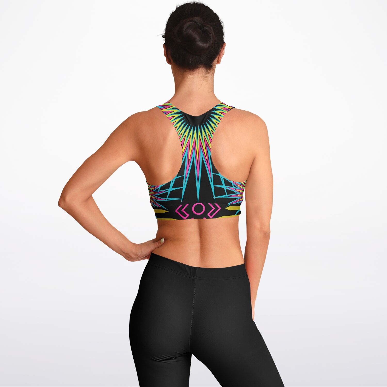 $NiieihiiNookei Padded Sports Bra - AOP