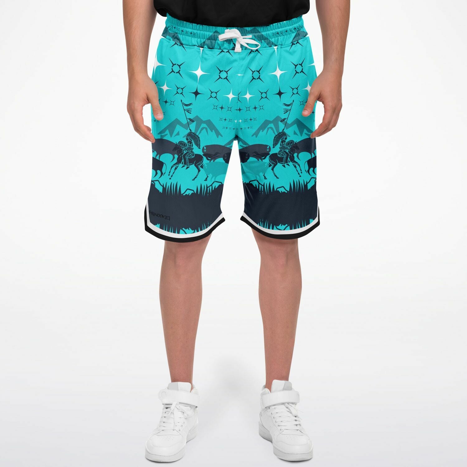 $NiieihiiNookei Basketball Short Rib - AOP