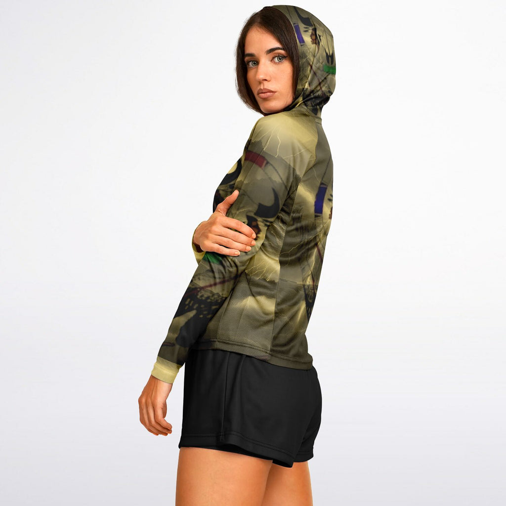 $NiieihiiNookei  Hooded Performance Shirt - AOP