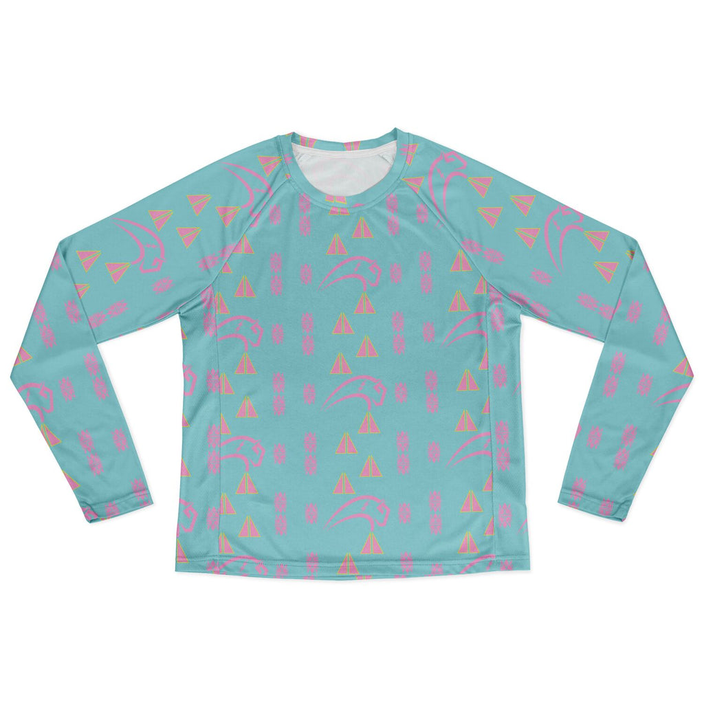 Women's Long Sleeve Performance Shirt - AOP